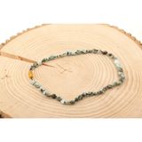 Osmanlı Değerli Taş Sertifikalı Larimar Natural Kesim Doğal Taş Kolye
