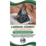 Osmanlı Değerli Taş Sertifikalı Larimar-Zümrüt Doğal Taş Piramit P030