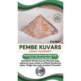 Osmanlı Değerli Taş Sertifikalı Pembe Kuvars Doğal Taş Piramit No:1 P007