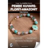 Osmanlı Değerli Taş Sertifikalı Pembe Kuvars-Florit-Amazonit Doğal Taş Altın Kaplama Kalp Çakra Bileklik Odt126