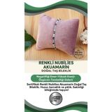 Osmanlı Değerli Taş Sertifikalı Renkli Nubilies Akumarin Doğal Taş Bileklik 18Cm - 19Cm - 4Mm