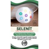 Osmanlı Değerli Taş Sertifikalı Selenit Doğal Taş Elips Sabun Odt083