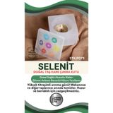 Osmanlı Değerli Taş Sertifikalı Selenit Doğal Taş Yuvarlak Çakra Kutu P072
