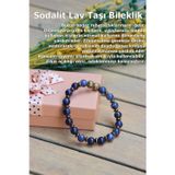 Osmanlı Değerli Taş Sodalit Lav Taşı Bileklik
