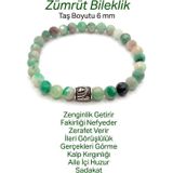 Osmanlı Değerli Taş Zümrüt Doğal Taş Fasetli Kesim Bileklik 6Mm Gümüş Aparatlı