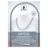 OSMANLI DOĞAL TAŞ Akuamarin Aquamarin, 6 mm Dizi Doğal Taş Kolye