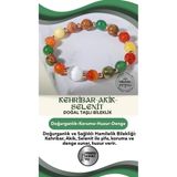 Osmanlı Doğal Taş Doğurganlık, Sağlıklı Hamilelik Bilekliği Kehribar Akik Selenit Doğal Taşlı