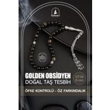 Osmanlı Doğal Taş Golden Obsidyen Doğal Taş Tesbih 33lük - 8mm
