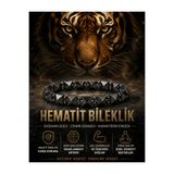 OSMANLI DOĞAL TAŞ Hematit Erkek Bileklik Babalar Günü Hediyesi