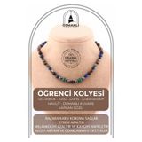 OSMANLI DOĞAL TAŞ Öğrenci Kolyesi (KEHRİBAR, AKİK,LAPİS,LABRADORİT,HAVLİT,DUMANLI KUVARS,KAPLAN GÖZÜ)