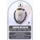 OSMANLI DOĞAL TAŞ Sertifikalı Çakra Doğal Taş Makrome Bileklik - 8 Mm B763