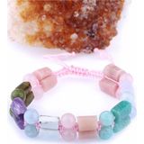 Osmanlı Doğal Taş Sertifikalı Doğal Taş Bileklik - Larimar-Çeroit-Yeşil Lal-Akuamarin-Pembe Opal-Amazonit