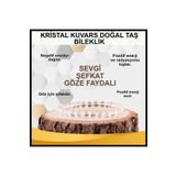 OSMANLI DOĞAL TAŞ Sertifikalı Kristal Kuvars Doğal Taş Bileklik 6 Mm - B830