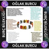 Osmanlı Doğal Taş Sertifikalı Oğlak Burcu Roleks Bileklik Obsidyen-Akuamarin-Jasper-Sitrin-Havlit-Kaplan Gözü