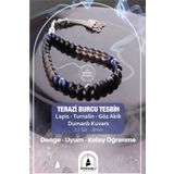 OSMANLI DOĞAL TAŞ Sertifikalı Terazi Burcu 33'lük Tesbih T106