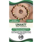 Osmanlı Doğal Taş Sertifikalı Unakit Doğal Taş Zirkon Aparat Bileklik 6-8 Mm