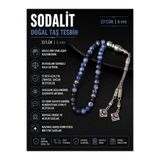 Osmanlı Doğal Taş Sodalit Doğal Taş Tesbih 33lük - 6mm