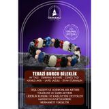 Osmanlı Doğal Taş Terazi Burcu Doğal Taş Geniş Kesim El Yapımı Bileklik