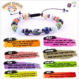 Osmanlı Doğal Taş Unisex Öğrenci Bilekliği-Shungite-Akuamarin-Obsidyen-Havlit-Lapis-Yeşim-Hakiki Yemen Akiği-Sedef