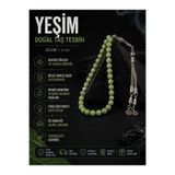 Osmanlı Doğal Taş Yeşim Doğal Taş Tesbih 33lük - 6mm