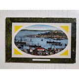 Osmanlı Dönem Osmanlıca Sarayburnu Oval Kartpostal. Temiz Durumda Osmanlıca Yazılı Kartpostal