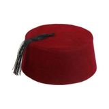 Osmanlı Erkek Bordo Fesi - Klasik Başlık Şapka