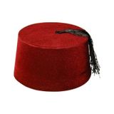 Osmanlı Fesi Püsküllü Bordo Fes