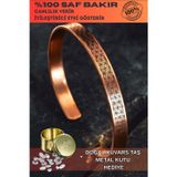 Osmanlı Gümüş Erkek Bakır Bileklik - Lotus Çiçeği - Yaşam Çiçeği İnce Model 2 Erkek Kelepçe Bileklik Bilezik