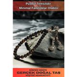 Osmanlı Gümüş Erkek Doğal Taş Tespih - Doğal Karışık Renkli Kaplangözü Model 2 Taşlı Ortaboy Tesbih
