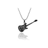 Osmanlı Gümüş Gitar Erkek Çelik Kolye Zincir Cklgmsgıtar