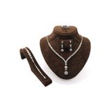 Osmanlı Gümüş Hürrem Su Yolu Gümüş Bayan Set - Kolye, Bileklik, Küpe, Yüzük