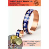 OSMANLI GÜMÜŞ Kadın Bakır Bileklik - Planet Model Özel Baskı Metal Kutu Ve Doğal Taşlar