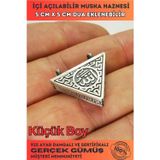 Osmanlı Gümüş Kadın Gümüş Küçük Boy Cevşen Haznesi Kolye Ucu