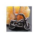 Osmanlı Gümüş Ottoman Chopper Motorcu Motosiklet Çelik Erkek Kolye Zincir