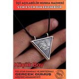 Osmanlı Gümüş Tuğralı Gümüş Cevşen Muska Haznesi Küçük Boy