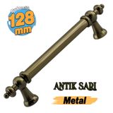 Osmanlı Metal Antik Sarı Kulp 128 Mm 12.8 Cm Mobilya Çekmece Mutfak Dolabı Dolap Kapak Kulb Kulpu
