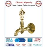Osmanlı Musluğu - Antik Hamam Çeşmesi - %100 Prinç - Altın Sarısı