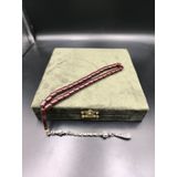 Osmanlı Sıkma Kehribar Tesbih (Koyu Vişne, 9x7 mm) OT-SKM-KHRBR-017