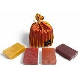 Osmanlı Sultanı 4'lü Sabun Seti - Mango, Çilek, Mandalina, Böğürtlen- Padişah Kesesiyle - Renkli