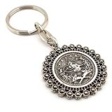 Osmanlı Tuğra Desenli Madalyon Metal Anahtarlık KC188