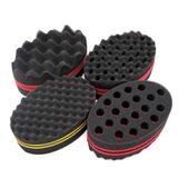 OSMOFUZE 4 Adet Çeşitli Küçük Saç Bükme Sünger Fırçası Rasta Kilitleme Büküm Afro Curl Bobin Dalga Saç Bakım Aracı (Kahverengi)