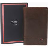 Osprey London The London Deri Mini Elbise Cüzdanı, Kestane Rengi, Şık & Rfıd Korumalı - Kahverengi