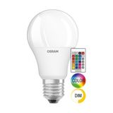 Osram 10 W Uzaktan Kumandalı RGB Led Ampül E-27 Duy Tipi Sarı Beyaz Işık Renkleri