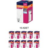 Osram 10'Lu Paket 8.5w E27 Duylu 6500kelvin Beyaz Işık 806 Lümen Led Ampul A Enerji Sınıfı