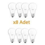 Osram 10W (75W) E27 Led Ampul 6500K Beyaz (8 Adet)