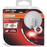 Osram 12V H7 Night Breaker Silver Halojen Lamba 2 Adet 130 Metre Aydınlatma Mesafesi ile Güçlü Performans