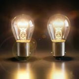 Osram 21/4W 12V Çapraz Tırnak Fren Ve Park Lambası Ampulü Çift Duy 1 Adet Standart Gün Işığı