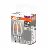 Osram 40 4W/470Lm E14 Nd Pk2 Base Clb Fıl Led