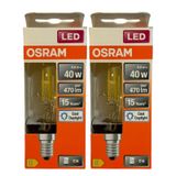 Osram 4W (40W) 6500K (Beyaz Isik) E14 Duylu Eski Tip Gorunumlu Led Ampul (2 Adet)