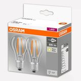 Osram 60 W Sarı Klasik E27 Duy 2'Li Led Ampul (7'Li Paket)